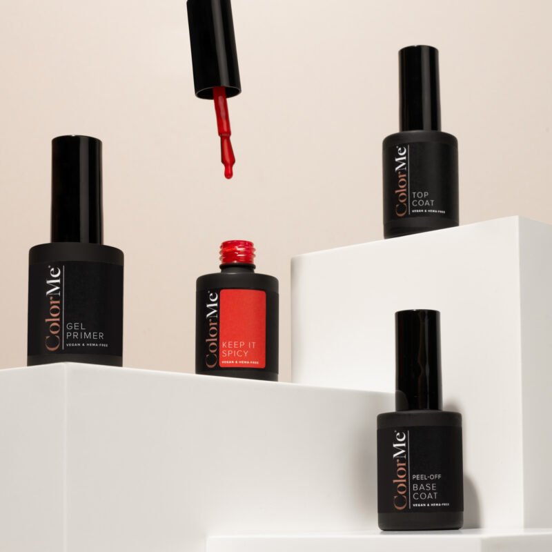 Keep It Spicy, Top Coat, Base Coat and Gel Primer Gel Primer, Top Coat, Peel-Off Base Coat and Keep It Spicy